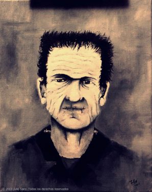 "Amigo Franki", 33x41, óleo sobre lienzo, 2013
