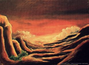 Atardecer: 73x53, óleo sopre lienzo, 2012