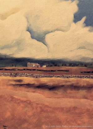 Casa de campo: 33x46, óleo sobre lienzo, 2013