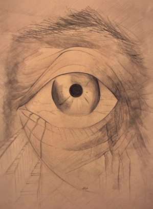 "Escalera de horizontes", lápiz sobre papel, 2017