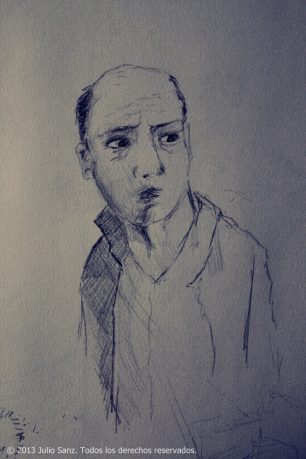 "Extrañeza", lápiz sobre papel, 2012