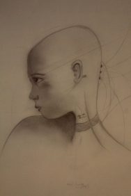 "K1", dibujo a lápiz sobre papel