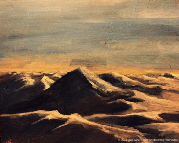 "Montañas nevadas", 61x50, óleo sobre lienzo, 2012