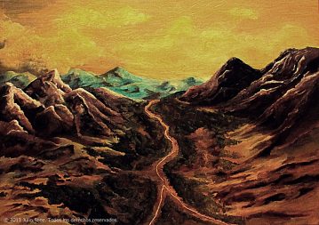 "Montes azules", 92x65, óleo sobre lienzo, 2012