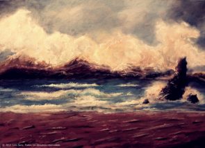 "A orillas del mar", 73x54, óleo sobre lienzo. 2012