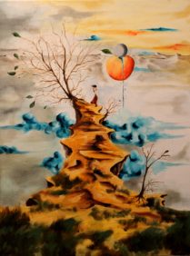 Sueños de la Luna, óleo sobre lienzo, 2014