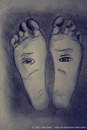 Boceto "Pies cansados"