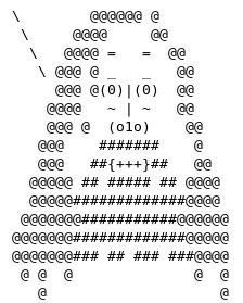 Richard Stallman en ASCII