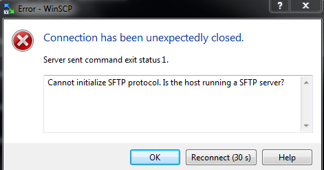 SFTP deshabilitado