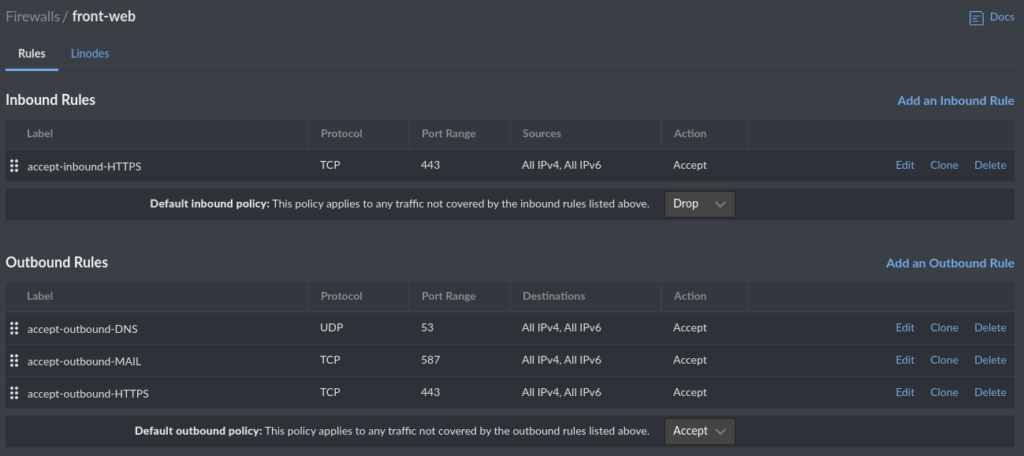 Linode Firewall Cloud Firewall de Linode disponible en todas las regiones – El array de ...